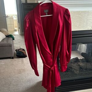 Luxurious Red Women's Dress wrap